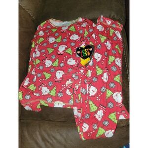 Just‎ love Christmas holiday santa tree pajamas size 10 12 nwt